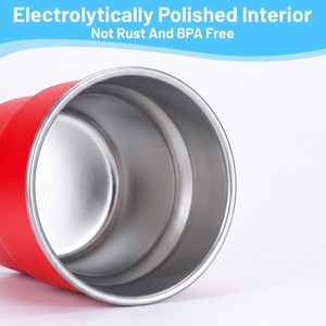 Stackable 304 Stainless Steel Step <b>Cup</b> 300ml 10oz Reusable Metal Tumbler for Coffee Beer Water Daily Use - Product Image 2