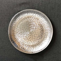 11/13 "4 couleurs rond en plastique galvanisé motif plaque fruits plat bol plateau décoratif chargeur assiettes pour la décoration de mariage