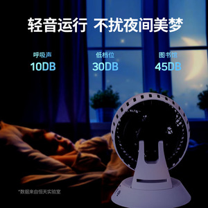 Electric <b>Fan</b> Desktop Air Circulation <b>Fan</b> 7.0-9.9 In <b>Remote</b> Control Oscillating <b>With</b> Timing Function For Home And Office - Product Image 4