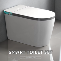 Toilette intelligente moderne en céramique avec télécommande, siège chauffant, économie d'eau, bidet intégré pour hôtels de luxe et maisons