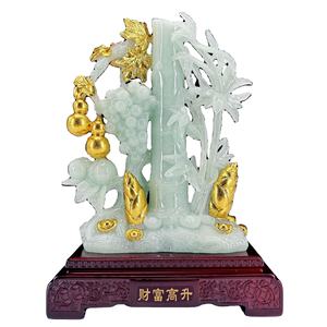 Decoración <span class=keywords><strong>de</strong></span> Bambú Tallado con Diseño <span class=keywords><strong>de</strong></span> <span class=keywords><strong>Uvas</strong></span> Doradas, Amuleto <span class=keywords><strong>de</strong></span> Bambú <span class=keywords><strong>de</strong></span> Alta Gama para Sala <span class=keywords><strong>de</strong></span> Estar u Oficina, Artesanía <span class=keywords><strong>de</strong></span> Resina para Regalo <span class=keywords><strong>de</strong></span> Inauguración <span class=keywords><strong>de</strong></span> Casa - Product Image 1