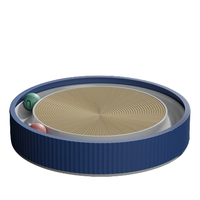 Carton durable de lit de grattoir de chat de papier ondulé de grattoir de chat avec la boule de jouet de chat
