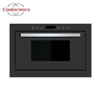 Four combiné noir 35L, hauteur 455mm, avec capteur tactile, puissance 1000W, grill 1500W, cavité à plateau plat, four à micro-ondes encastrable OEM ODM