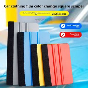 Custom Logo Square Plastic Felt Squeegee Multiple Colors for <b>Vinyl</b> Wrap Tools Car Stickers <b>Decal</b> Applicator - Product Image 4