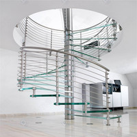 Escalier en spirale portable et démontable, facile à assembler et à démonter, pour une utilisation temporaire, en extérieur et en cas d'accès d'urgence