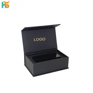 Custom Cables User Guide Sim Power Plug Consumer Electronics Box Black Magnet Power Bank Gift Smartphone Packaging Box