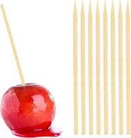 4.0*10 cm Mini Lolly Pop Bâtons de bambou ronds Bâtons de pomme au caramel avec votre logo
