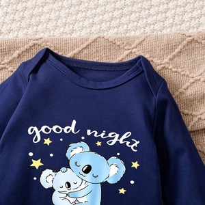 Pijama Enterizo de Manga Larga para Bebé con Estampado de Koala, Body para Recién Nacido y Conjunto de Gorro para Bebés Niñas - Product Image 3