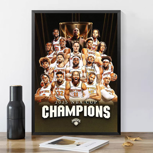 Affiche de basket-ball des Knicks Champion de <span class=keywords><strong>New</strong></span> <span class=keywords><strong>York</strong></span> 2026 pour la décoration de chambre et de dortoir, Art mural MVP pour fans de sport avec <span class=keywords><strong>cadre</strong></span> commémoratif - Product Image 3