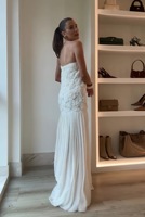 Robe de plage plissée midi à fleurs 3D pour femmes sexy