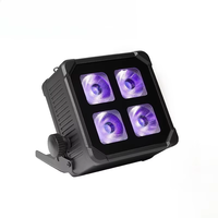 DMX 4x20W IP65 lampu cuci Par LED tahan air 8 buah casing penerbangan dapat diisi ulang RGBWA UV 6 dalam 1 upllights untuk lampu panggung DJ