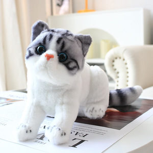 Poupées de simulation de chat mignonnes, jouet en peluche, oreiller de chat, poupée de chiffon, cadeau apaisant pour enfants - Product Image 4