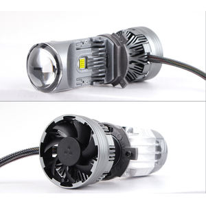 หลอดไฟหน้าเลนส์ LED 120W 12V H4 6000K M01U ลำแสงสูงต่ำไฟหน้ารถยนต์รถจักรยานยนต์12000LM - Product Image 4