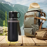 Botol Vakum Stainless Steel Bebas BPA Kapasitas Besar 30oz Tutup 2-in-1 Termos Portabel Dua Fungsi Minum Tahan Panas 6-12 Jam