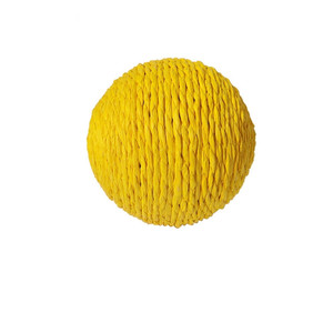 4 pollici di corda intrecciata naturale palla con Sisal & rafia gattino gattino giocattolo da masticare con movimento interattivo campana stile semplice - Product Image 2