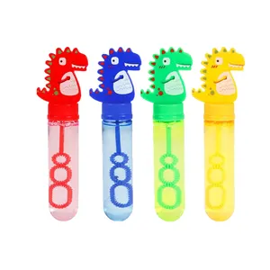 Brinquedos de verão 5.5 ", mini vara de bolha, crianças, dinossauro dos desenhos animados, sabão, vara de bolha, brinquedos de água