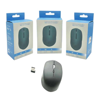 Souris optique sans fil 3D mini et fine USB 2.4G étanche rechargeable 2400 DPI ergonomique pour ordinateur portable/de bureau