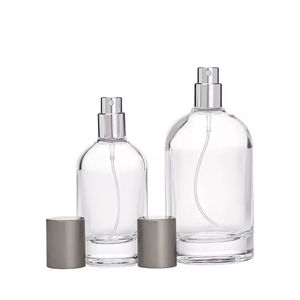 Botella de Perfume de Vidrio Vacía de Lujo Personalizable, Cuadrada o Redonda, para Cosméticos, con Elementos de Diseño - Product Image 3