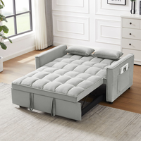 Canapé-lit multifonctionnel, canapé-lit confortable et matelas pour le salon bjflamingo Canapé-lit double en tissu polyvalent