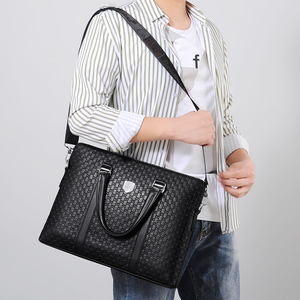 Nouveau Sac Messager Étanche en <span class=keywords><strong>Cuir</strong></span> PU Souple pour <span class=keywords><strong>Homme</strong></span>, Serviette Ordinateur Portable avec Bandoulière pour le <span class=keywords><strong>Travail</strong></span> et les Voyages - Product Image 1