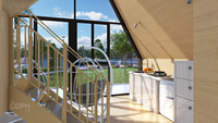 Kit de maisonnette triangulaire CDPH / Tiny House / Maison triangulaire / Maison en A pour habitation