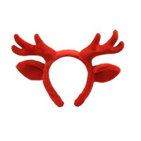 Grand bandeau en peluche Antler Cartoon Décoration de Noël Elk Chapeaux Mignon Dragon Corne Bandeau haut de gamme
