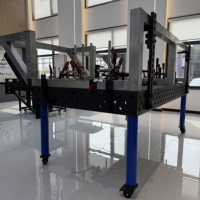 Mesa de Soldadura 3D de Hierro Fundido HT300, Nitrurada, de Alta Estabilidad y Resistente al Desgaste, para Fabricación Industrial Pesada