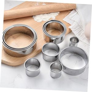 1 Piece Eco-Friendly Stainless Steel Round <b>Cookie</b> Biscuit Cutter Set with Graduated Circle for Pastry and Donut Molds - Product Image 4
