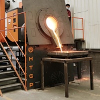 Four de fusion à induction industriel à économie d'énergie 500 kg 1T 2T pour le recyclage des déchets d'aluminium, four de fonderie, four à métaux