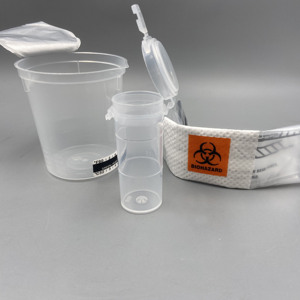 <span class=keywords><strong>Kits</strong></span> de contenants de prélèvement d'échantillons d'urine de 8 oz pour laboratoire médical avec étiquette de température - Product Image 1