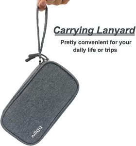 Free sample <b>Cable</b> Organizer <b>Bag</b> Pouch, Travel Electronic Accessories Carry Case Portable <b>Bag</b> Waterproof Double - Product Image 6