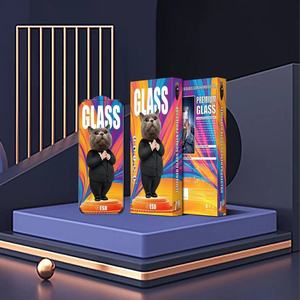 <span class=keywords><strong>Mr</strong></span> Cat Anti-statico 2.5D HD trasparente protezione in vetro temperato per iPhone 15 14 13 Pro MAX telefoni cellulari - Product Image 1