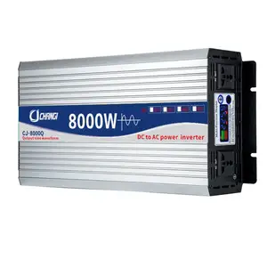 8000W Eingangs spannung DC 12V 24V 48V 60V Ausgang AC 110V 220V tragbarer reiner Sinus-Wechsel richter