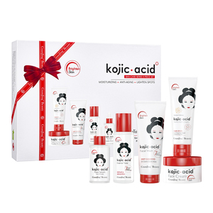 Meilleur Kit de Soins Cutanés 5 Pièces à l'Acide Kojique (Nouveau) avec Collagène – Illumine, Lisse les Rides du Visage en 7 Jours – Coffrets Cadeaux Soin Peau - Product Image 1