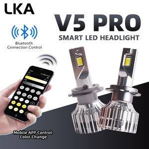 Ampoule de phare LED pour voiture Sanvi V5PRO, double couleur, contrôle par application, modes multiples, H4 H13 H1 H7 H11 9005 9006 9012 - Product Image 6