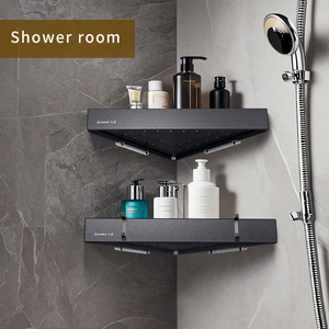 Étagères de rangement murales en métal antirouille sans perçage-pour la <span class=keywords><strong>cuisine</strong></span> et la salle de bain - Product Image 4