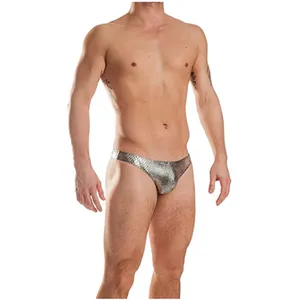 Gran oferta, último diseño, patrón de Pitón, ropa de playa para <span class=keywords><strong>hombre</strong></span>, tangas de baño con estilo personalizadas para <span class=keywords><strong>hombre</strong></span>, traje de baño Sexy para <span class=keywords><strong>hombre</strong></span> - Product Image 1