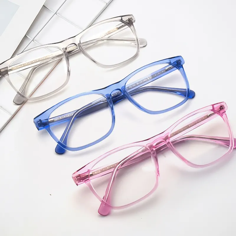DOISYER 2022 מעצב שקוף כיכר משקפיים אופטיים מפורסם מותגים אצטט חומר משקפיים מסגרות לנשים וגברים