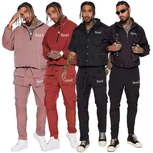 Fashionable Clothes For Man Nylon Windbreaker Tracksuit Private Label Clothing Manufacturers Men's 2 Piece Sets
