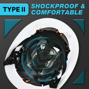 <span class=keywords><strong>Casque</strong></span> <span class=keywords><strong>de</strong></span> <span class=keywords><strong>sécurité</strong></span> ANSI Type II Classe C <span class=keywords><strong>avec</strong></span> <span class=keywords><strong>visière</strong></span> <span class=keywords><strong>intégrée</strong></span>, construction légère et ventilée, équipement <span class=keywords><strong>de</strong></span> protection individuelle (EPI) pour usage industriel - Product Image 2