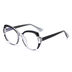 Arco Iris colorido TR90 Material óptico gafas Irregular polígono Anti luz azul de gran tamaño gafas ligeras - Product Image 4