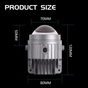 Sanvi F09 3-Inch <b>LED</b> Headlights 5500K 40W Fog Light Lens for Toyota Honda Nissan New 12V <b>Projector</b> Lens High Bright - Product Image 6