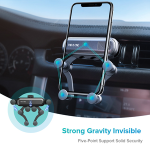 Gravity <strong>Car</strong> <strong>Holder</strong> for Phone in <strong>Car</strong> Air Vent Clip Mount No Magnetic Mobile Phone <strong>Holder</strong> GPS Stand for <strong>iPhone</strong> for Samsung - Product Image 4