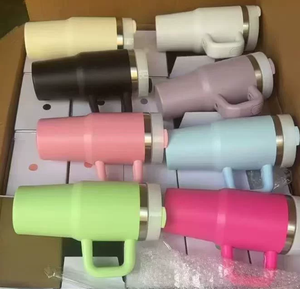 Botella de Vacío de Acero Inoxidable 304 de 14 oz con Asa para Niños, Mini Portátil, Gran Capacidad, para Coche, con Pajita Multicolor, para Hielo, Regalo, 6-12 años - Product Image 1