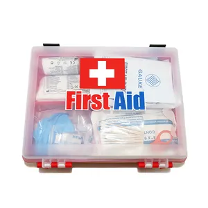 Transparent plastic first aid box medical tactical wound care first aid kit