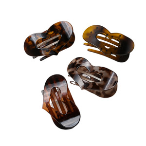 Pince à cheveux élégante pour femmes poignée en plastique de grande taille pour demi-chignon et tête arrière style polyvalent accessoires de cheveux quotidiens - Product Image 5