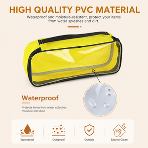 Bolsa de Viagem Transparente em PVC, Kit Médico, Estojo com Zíper para Acessórios Digitais, Cosméticos, Material de Escritório, Organizador com Logo Personalizado - Product Image 2