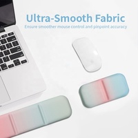 Tapis de bureau ergonomique personnalisé avec repose-poignet, ensemble tapis de souris de jeu en gel de silicone bicolore à motif dessin animé