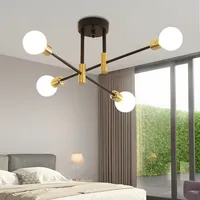 Luminaires suspendus modernes de luxe pour salle à manger, lampes de plafond en fer, lustres LED suspendus pour salon, éclairage intérieur 80 100 50000
