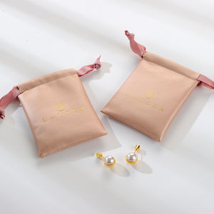 New Arrival Custom PU Leather Drawstring Pouch Convenient Packaging Pink <b>Black</b> Jewelry <b>Boxes</b> - Product Image 4